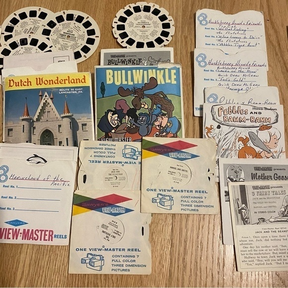 Vintage View Master & Reels Story Books Sleeping Beauty Bullwinkle Pebbles Bam - Picture 4 of 5